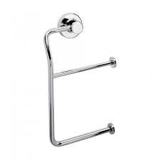 Tecno project double toilet roll holder chrome